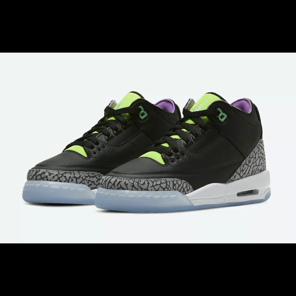 Nike Air Jordan 3 Retro SE (GS) Electric Green DA2304-003 7Y Women's 8.5
